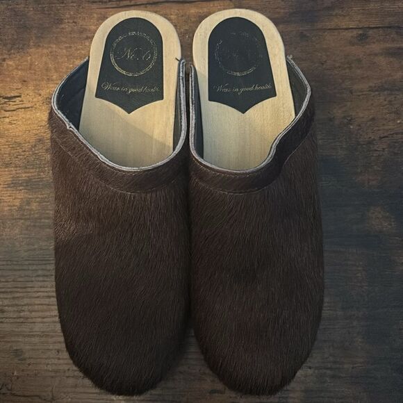 NO.6 Old School Clog in Chestnut Pony Size 42 - Picture 5 of 12